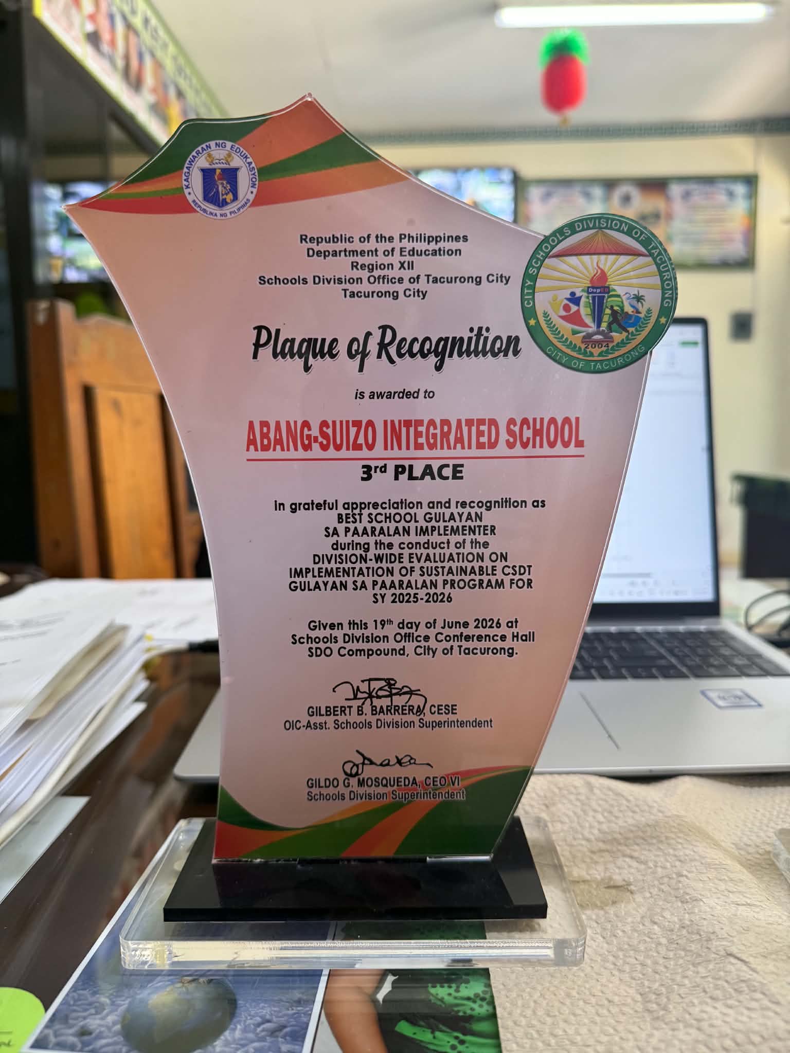 Best School Gulayan sa Paaralan Implementer